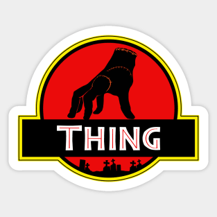 Thing Wednesday Addams Sticker